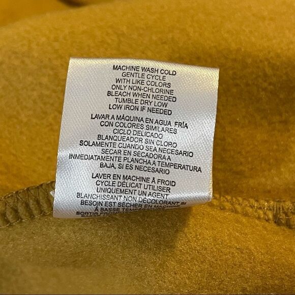 NWT Mustard Yellow Toggle Hooded Coat | Medium | Fall Winter Jacket w/ Pockets L - Picture 4 of 14